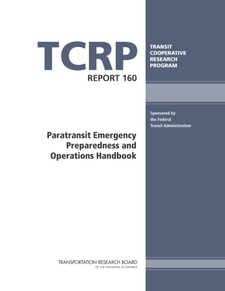 Cover: Paratransit Emergency Preparedness and Operations Handbook