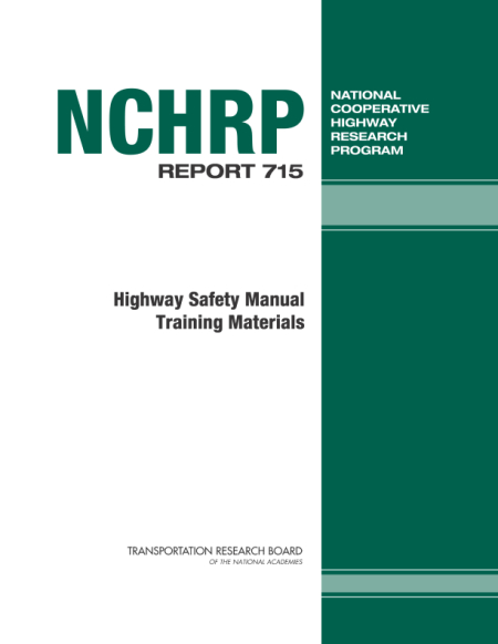 Highway Safety Manual Training Materials