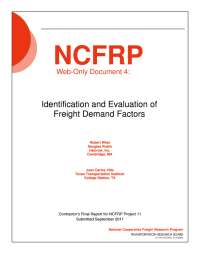 Identification and Evaluation of Freight Demand Factors
