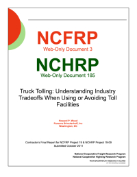 Truck Tolling: Understanding Industry Tradeoffs When Using or Avoiding Toll Facilities