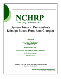 System Trials to Demonstrate Mileage-Based Road Use Charges