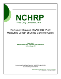 Precision Estimates of AASHTO T148: Measuring Length of Drilled Concrete Cores