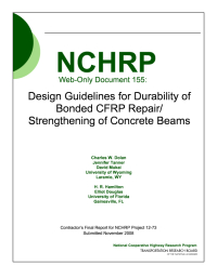 Design Guidelines for Durability of Bonded CFRP Repair/Strengthening of Concrete Beams