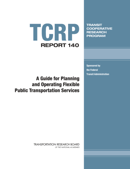 Cover: A Guide for Planning and Operating Flexible Public Transportation Services