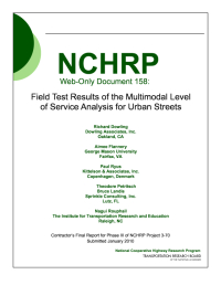 Field Test Results of the Multimodal Level of Service Analysis for Urban Streets