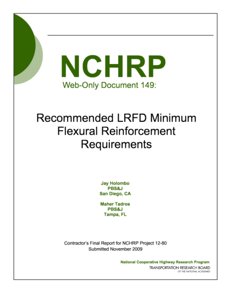 Recommended LRFD Minimum Flexural Reinforcement Requirements