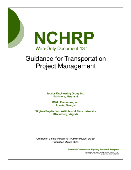 Guidance for Transportation Project Management