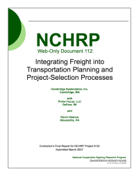 Integrating Freight into Transportation Planning and Project-Selection Processes