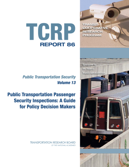 Public Transportation Passenger Security Inspections: A Guide for Policy Decision Makers