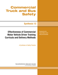 Cover Image: Effectiveness of Commercial Motor Vehicle Driver Training Curricula and Delivery Methods