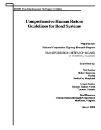 Comprehensive Human Factors Guidelines for Road Systems (Web-Only Document)