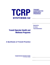 Transit Operator Health and Wellness Programs