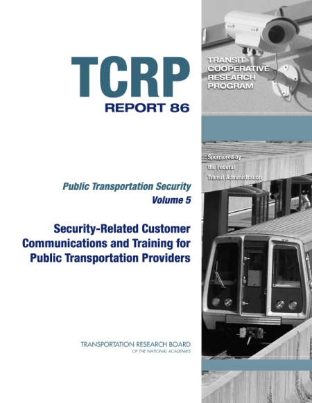 Security-Related Customer Communications and Training for Public Transportation Providers