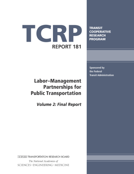 Cover: Labor–Management Partnerships for Public Transportation, Volume 2: Final Report