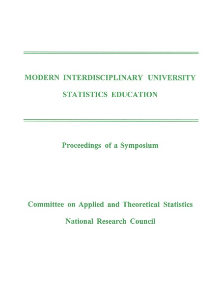 Cover: Modern Interdisciplinary University Statistics Education: Proceedings of a Symposium