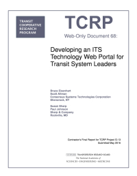 Developing an ITS Technology Web Portal for Transit System Leaders