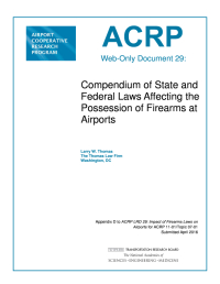 Compendium of State and Federal Laws Affecting the Possession of Firearms at Airports