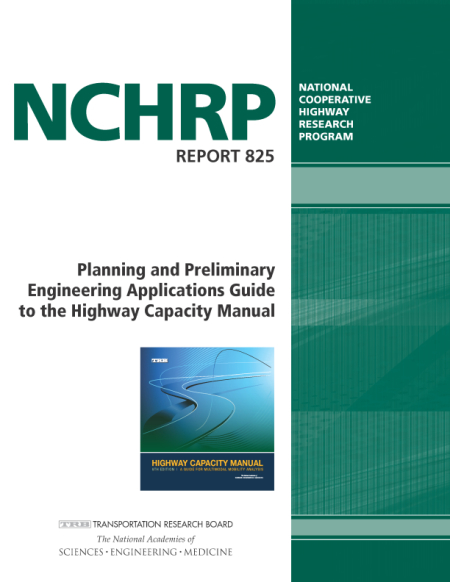 Planning and Preliminary Engineering Applications Guide to the Highway Capacity Manual
