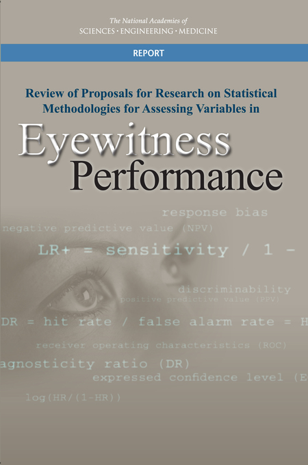 Cover: Review of Proposals for Research on Statistical Methodologies for Assessing Variables in Eyewitness Performance
