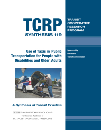 Use of Taxis in Public Transportation for People with Disabilities and Older Adults