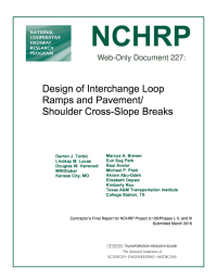 Design of Interchange Loop Ramps and Pavement/Shoulder Cross-Slope Breaks