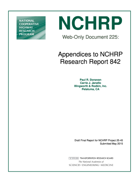 Appendices to NCHRP Research Report 842