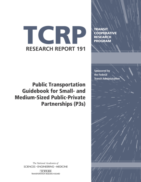 Public Transportation Guidebook for Small- and Medium-Sized Public-Private Partnerships (P3s)