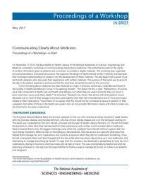 Communicating Clearly About Medicines: Proceedings of a Workshop—in Brief