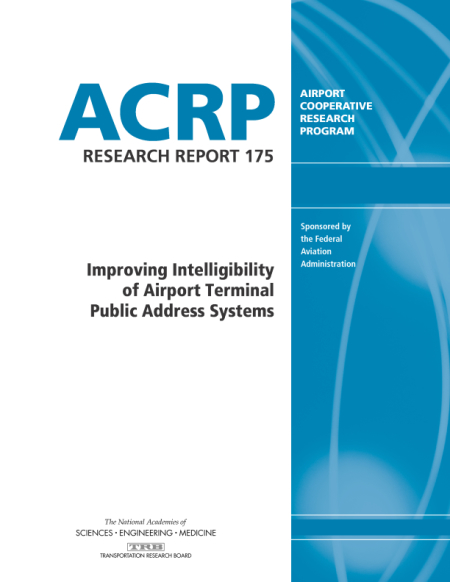 Cover: Improving Intelligibility of Airport Terminal Public Address Systems