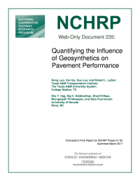 Quantifying the Influence of Geosynthetics on Pavement Performance