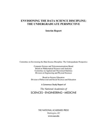 Envisioning the Data Science Discipline: The Undergraduate Perspective: Interim Report