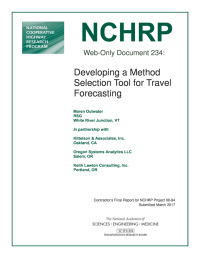 Developing a Method Selection Tool for Travel Forecasting