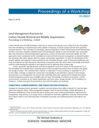 Land Management Practices for Carbon Dioxide Removal and Reliable Sequestration: Proceedings of a Workshop–in Brief