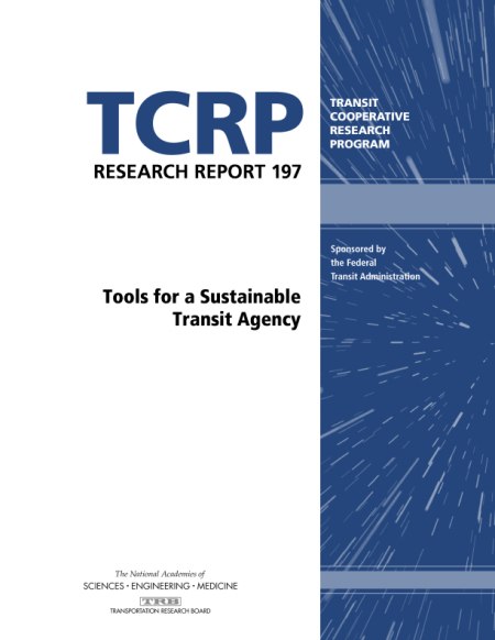 Cover: Tools for a Sustainable Transit Agency