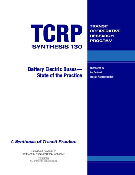 Cover: Battery Electric Buses—State of the Practice