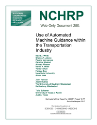 Use of Automated Machine Guidance within the Transportation Industry