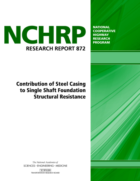Contribution of Steel Casing to Single Shaft Foundation Structural Resistance