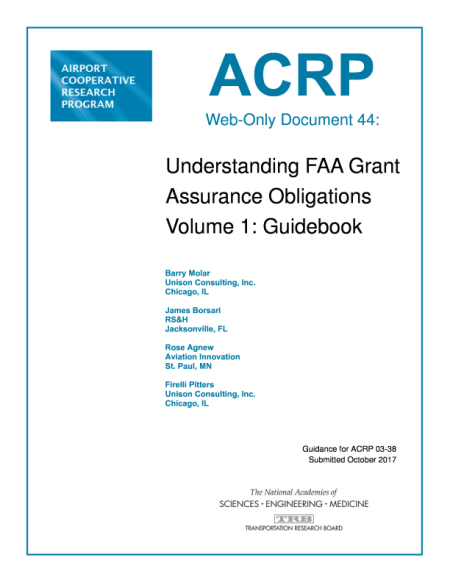 Understanding FAA Grant Assurance Obligations Volume 1: Guidebook