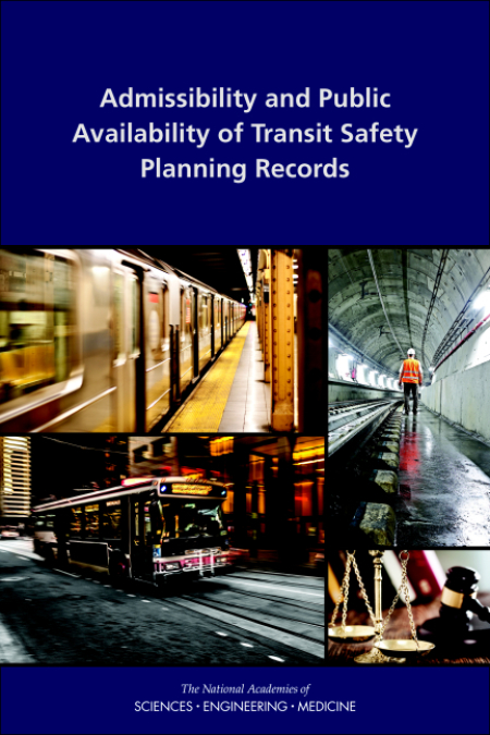 Admissibility and Public Availability of Transit Safety Planning Records