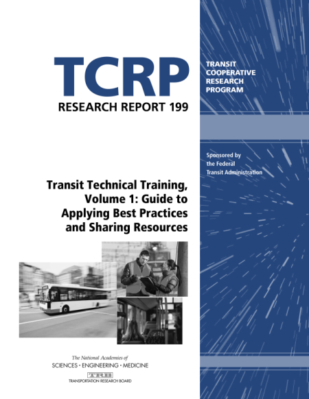 Cover: Transit Technical Training, Volume 1: Guide to Applying Best Practices and Sharing Resources