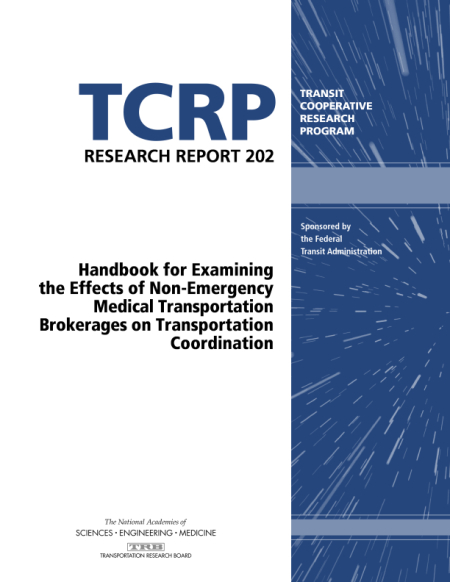 Handbook for Examining the Effects of Non-Emergency Medical Transportation Brokerages on Transportation Coordination