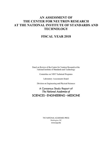 An Assessment of the Center for Neutron Research at the National Institute of Standards and Technology: Fiscal Year 2018