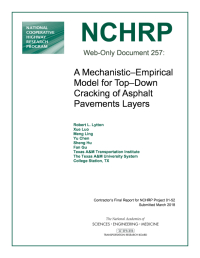A Mechanistic–Empirical Model for Top–Down Cracking of Asphalt Pavements Layers