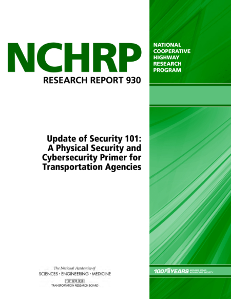 Cover: Update of Security 101: A Physical Security and Cybersecurity Primer for Transportation Agencies