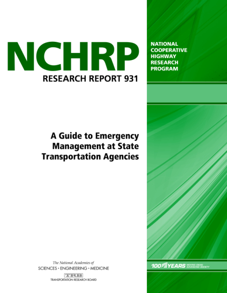 A Guide to Emergency Management at State Transportation Agencies