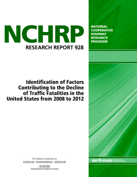 Cover: Identification of Factors Contributing to the Decline of Traffic Fatalities in the United States from 2008 to 2012