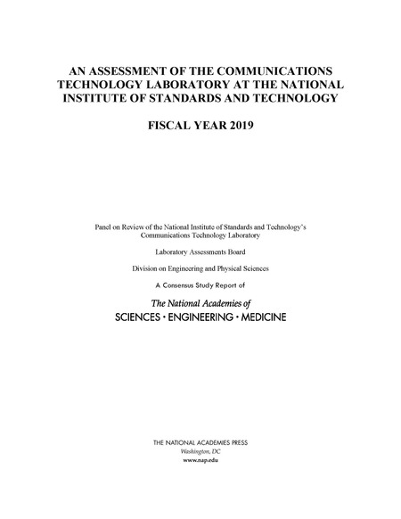 An Assessment of the Communications Technology Laboratory at the National Institute of Standards and Technology: Fiscal Year 2019