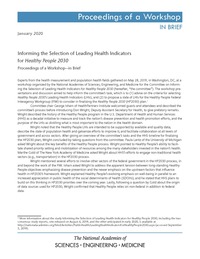 Informing the Selection of Leading Health Indicators for Healthy People 2030: Proceedings of a Workshop—in Brief