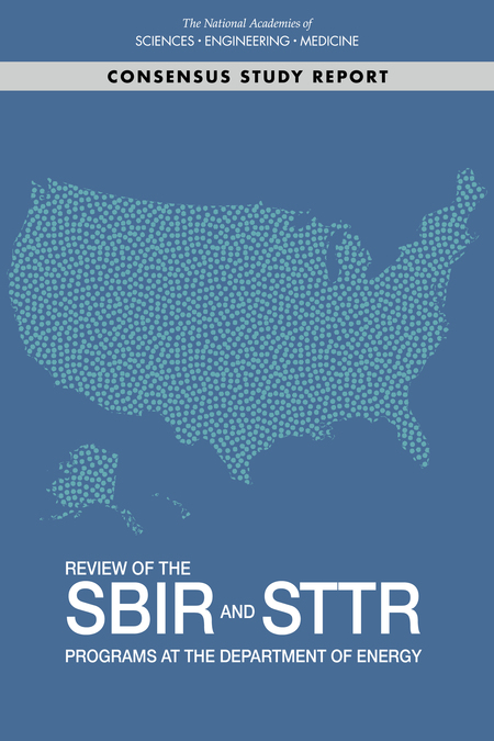 Cover: Review of the SBIR and STTR Programs at the Department of Energy
