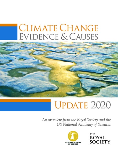 Cover: Climate Change: Evidence and Causes: Update 2020